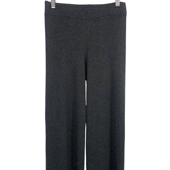 Naadam Womens XS Extra Small Gray Cashmere Silk Wide-Leg Pants New - Picture 3 of 7